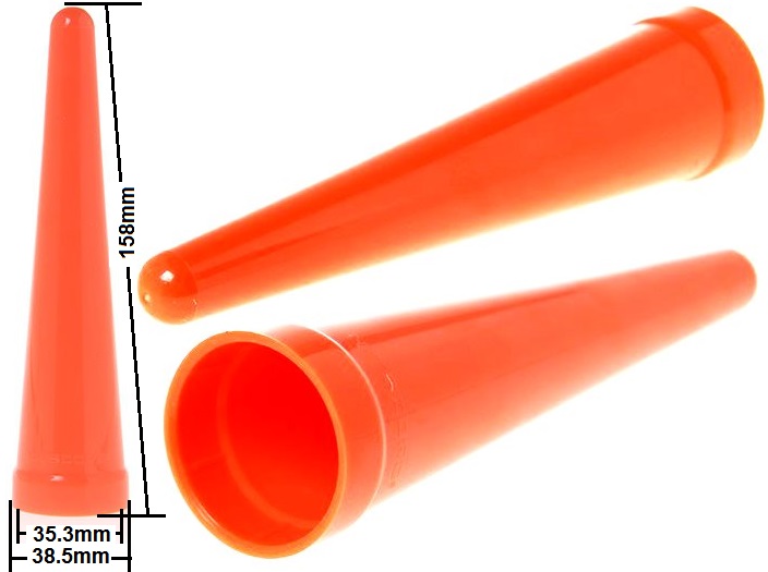 Cono difusor de tráfico de 158x34mm